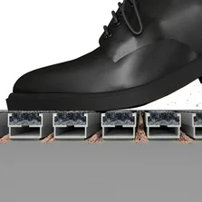 konsequente Schmutzreduzierung - emco Sauberlaufprofil mit Schuh